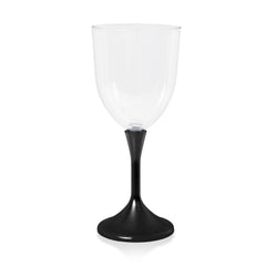 LED 10 oz. Wine Glass Black Stem