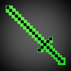 LED Green Pixel Sword