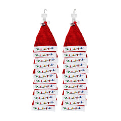 LED Christmas Bulb Santa Hats Retail Hanging Display