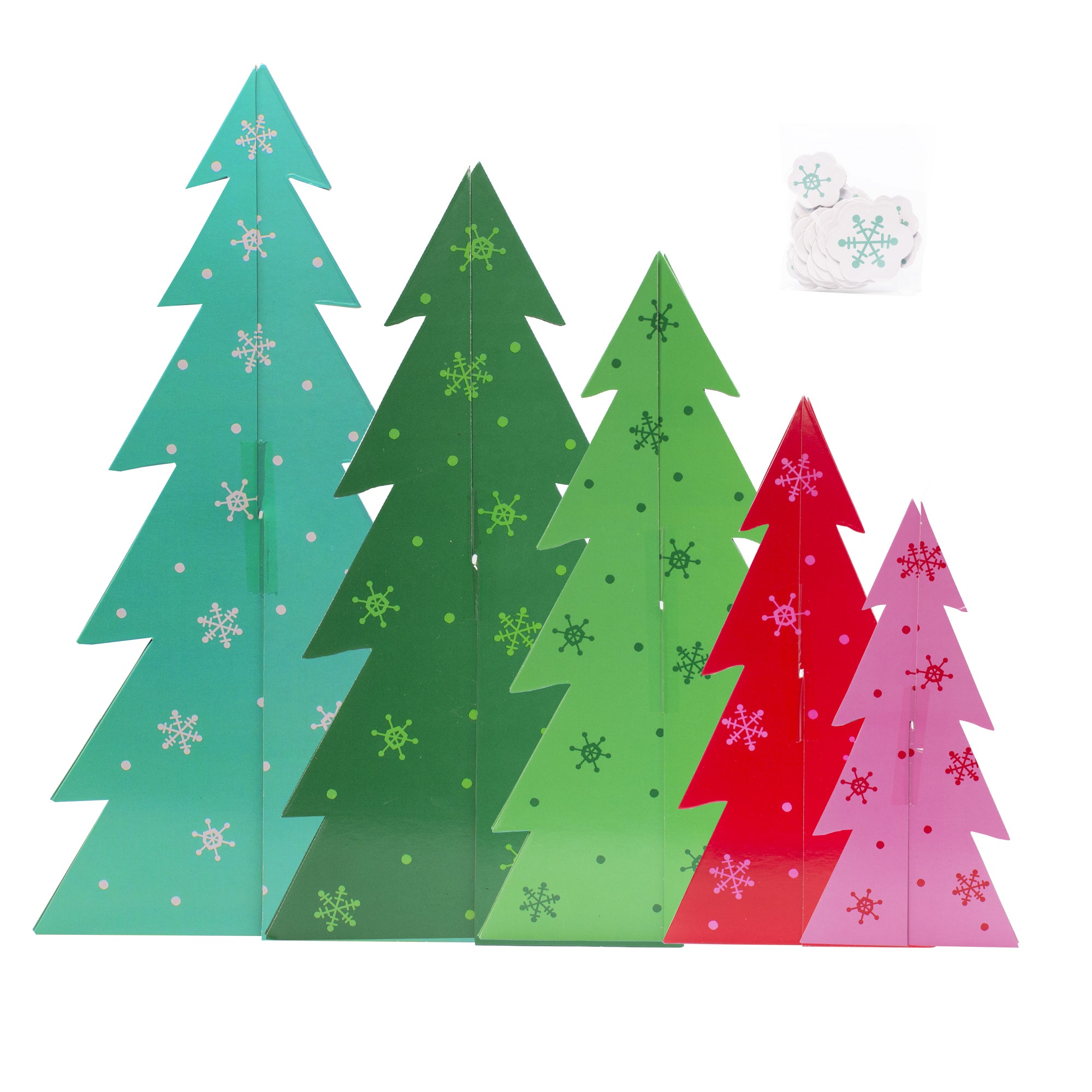 Slotted Paper Evergreen Trees - 5 pack – Windy City Novelties