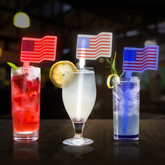 USA Flag Glow Wands