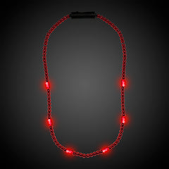 LED Red 30" Beaded Necklace