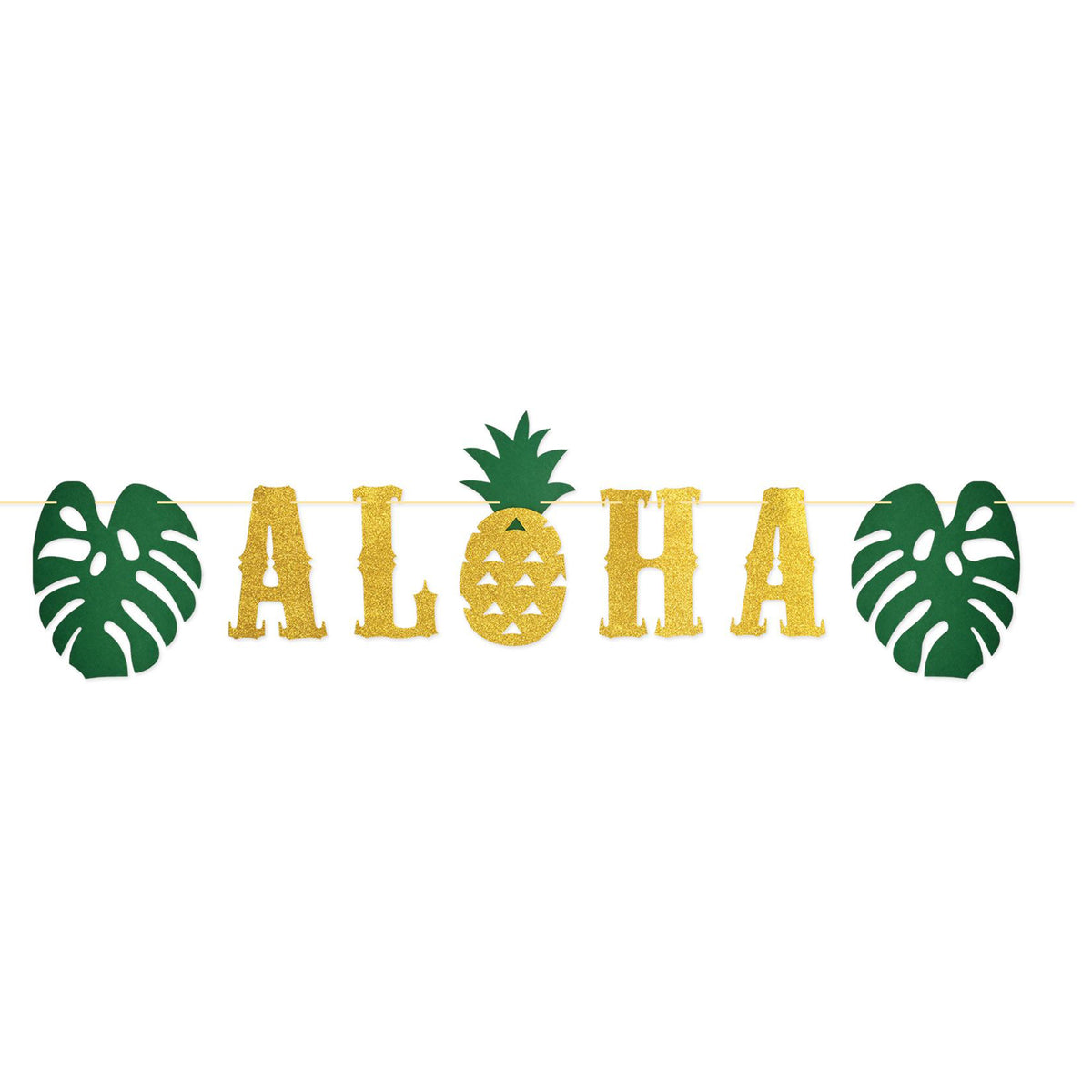 Aloha Glitter Streamer