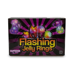 LED White Jelly Bumpy Rings