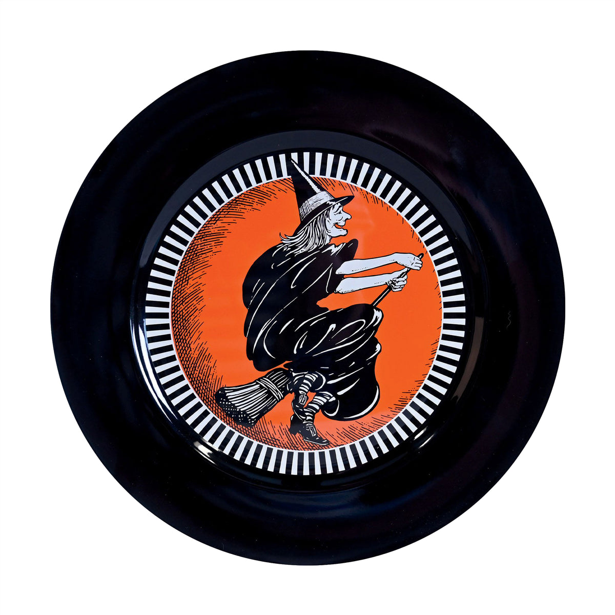 Vintage Halloween Witch Platter