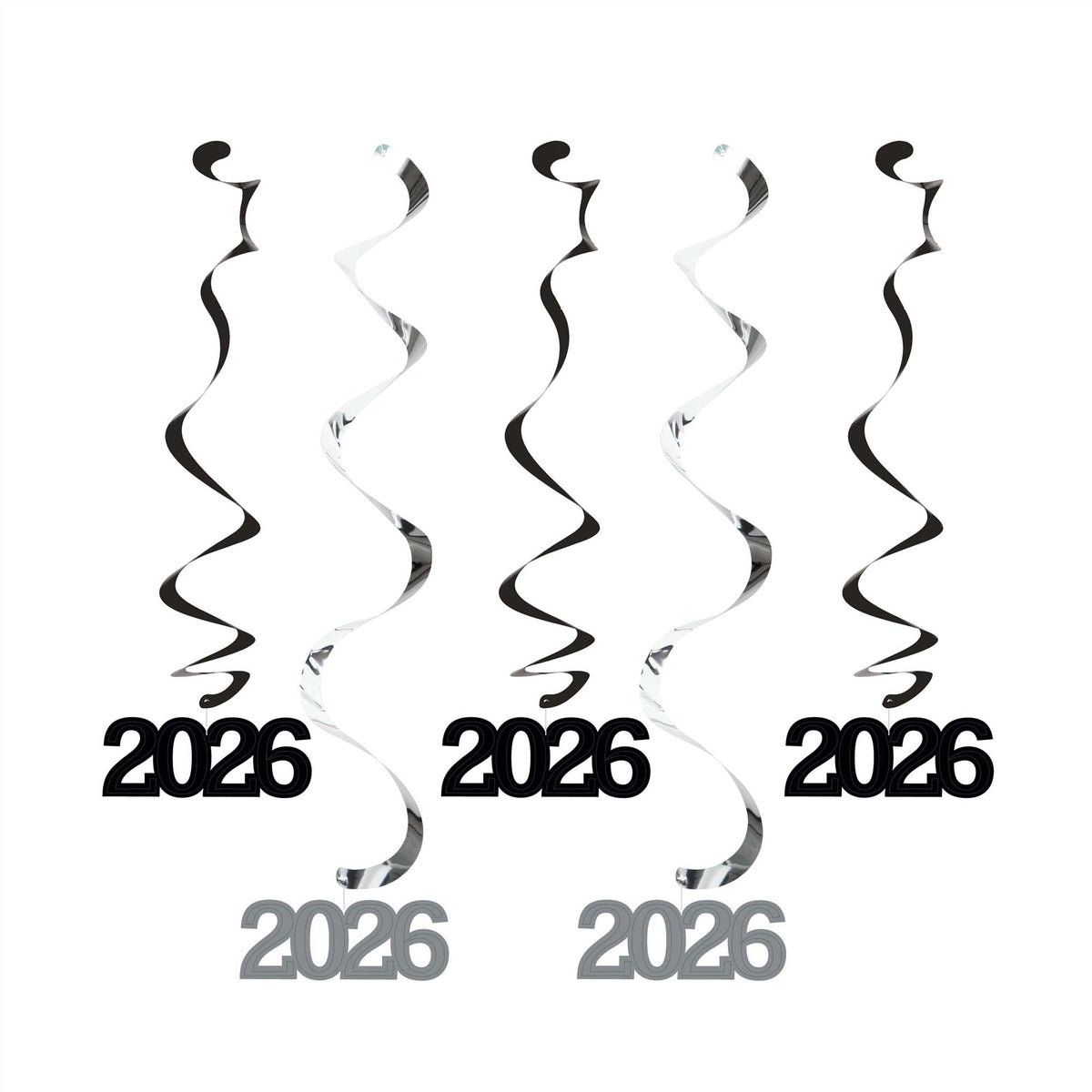 2026 Black & Silver Danglers