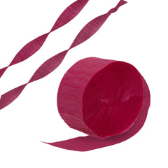 Hot Pink Crepe Paper Streamer