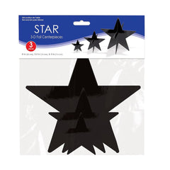 Black Stars 3D Centerpiece