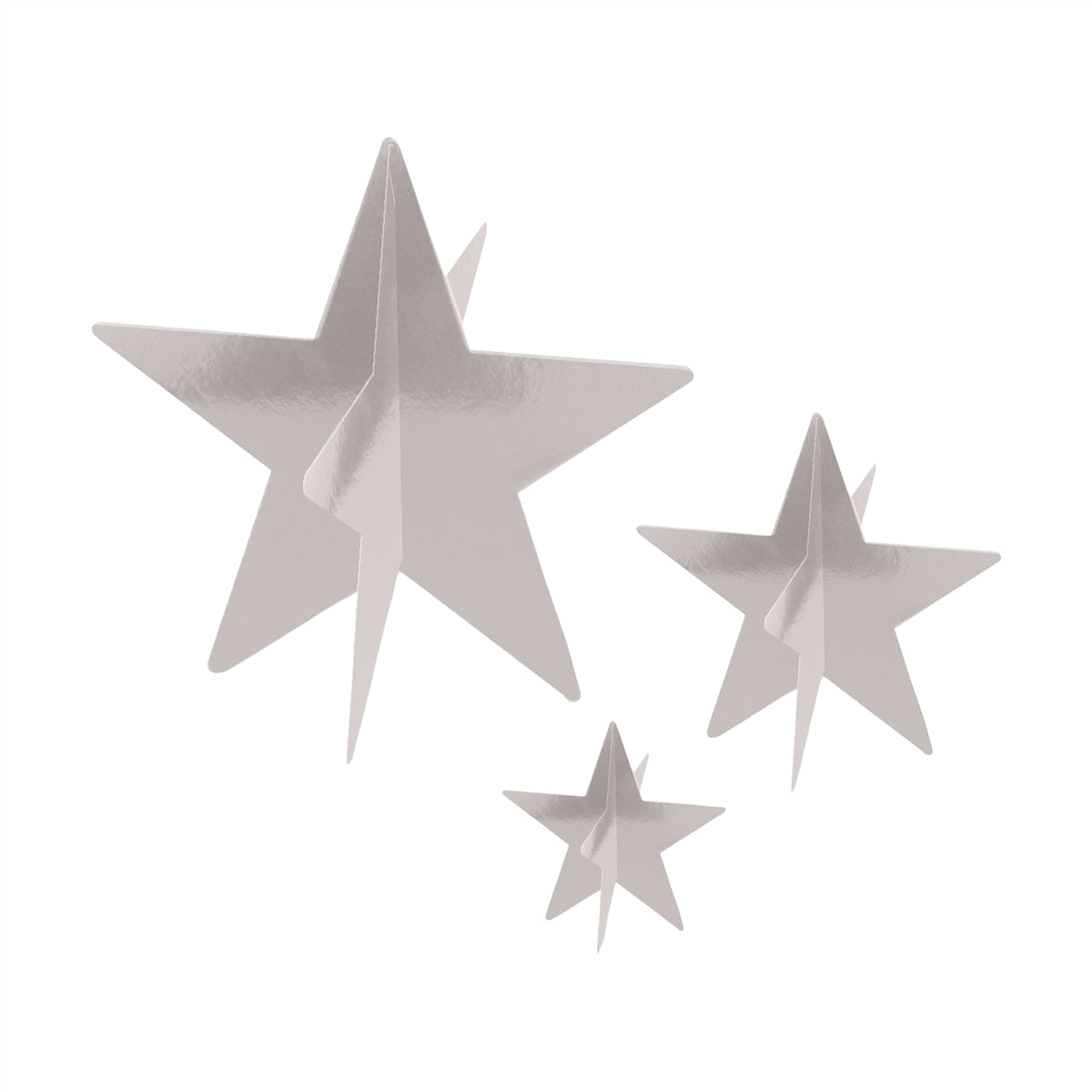 Silver Stars 3D Centerpiece