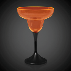 Neon Orange LED 10 oz. Margarita Glass