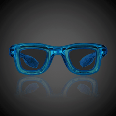 Blue LED Retro Sunglasses