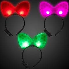 LED Polka Dot Bow Headbands