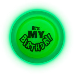 It's My Birthday Green Glow Badge