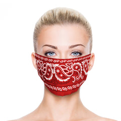 Red 21" Paisley Bandanas