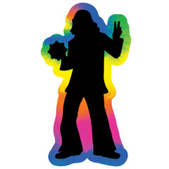 Tie Dye Hippie Silhouettes