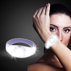 LED White Stretchy Bangle Bracelet