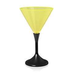 LED Neon Yellow 7 oz. Martini Glass