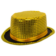 Gold Sequin Top Hat