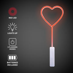 LED Red Heart Wand