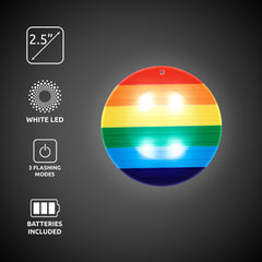 LED Rainbow Pride Medallion