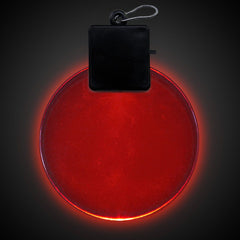 Red LED Round Medallion