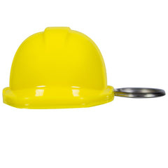 Yellow Construction Hat Bottle Opener Keychains