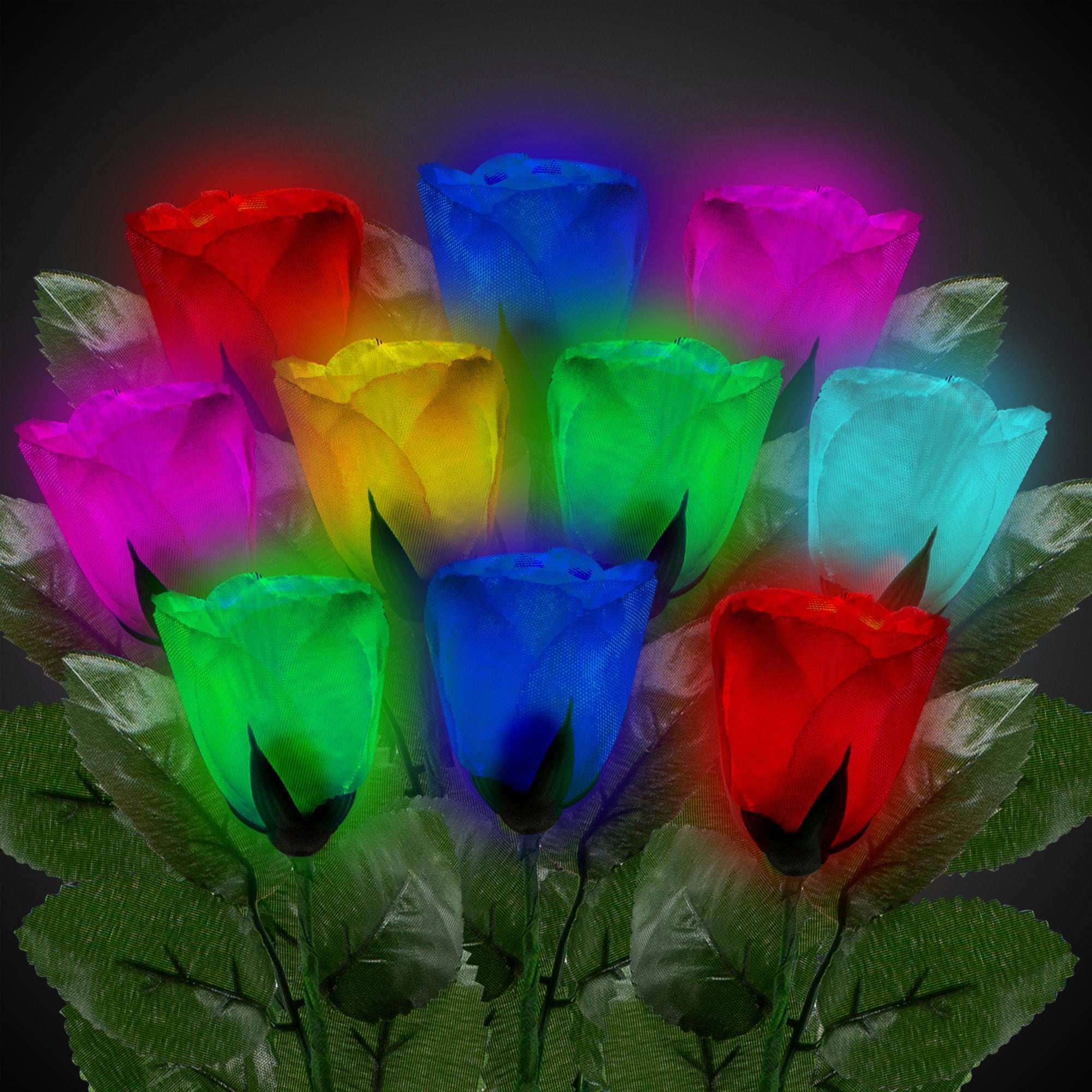 Light Up Roses LED Multi-Color Roses – Windy City Novelties