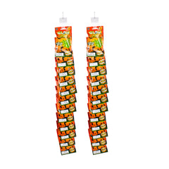 Halloween Glow Spider Necklaces Retail Hanging Display