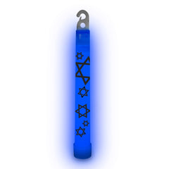 Blue Star of David 6" Glow Sticks