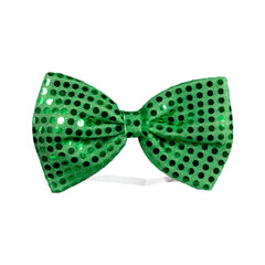 Green Sequin Bow Tie