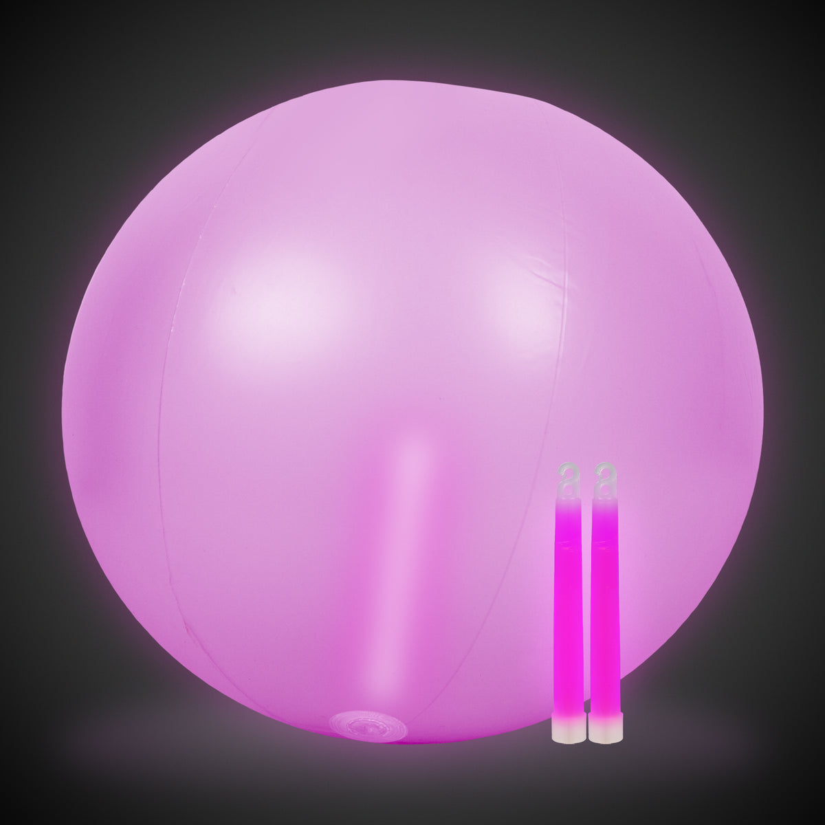 Glow in the Dark Pink 24" Beach Ball