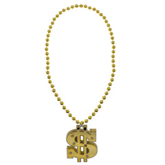 LED Gold Dollar Sign Necklace