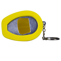 Yellow Construction Hat Bottle Opener Keychains
