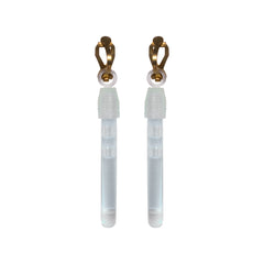 Blue Glow Clip-On Earrings