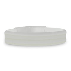 White Triple Wide Glow Bracelets