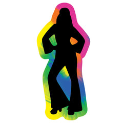 Tie Dye Hippie Silhouettes