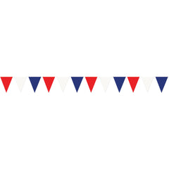 Red, White & Blue 30' Pennant Banner