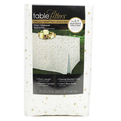 Gold Stars Vinyl Table Cover