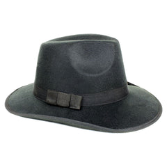 Black Felt Fedora Hat