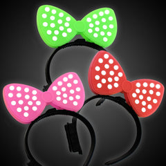 LED Polka Dot Bow Headbands