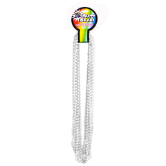 White 33" 7mm Bead Necklaces