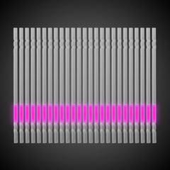 Pink 9" Glow Motion Straws
