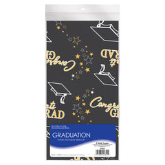 Congrats Grad Metallic Table Cover