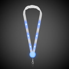 Blue LED Lanyard