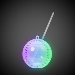 LED Baseball Cup with Straw