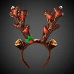 LED Reindeer Antlers Headbands Retail Display