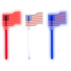 USA Flag Glow Wands