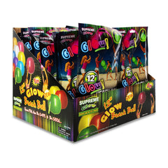 Assorted Glow 12" Beach Balls Retail Counter Display