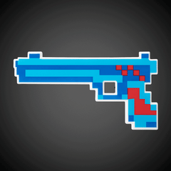 Blue/Red LED Pixel Gun