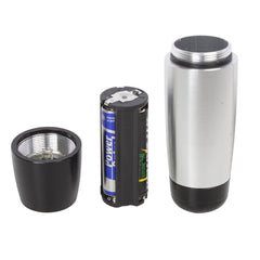 LED Silver & Black 4" Taper Flashlight